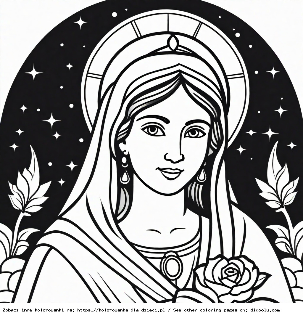 maryja kolorowanka dla dzieci