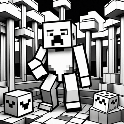 minecraft kolorowanka do wydruku