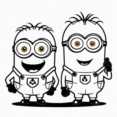 minionki kolorowanka do wydrukowania