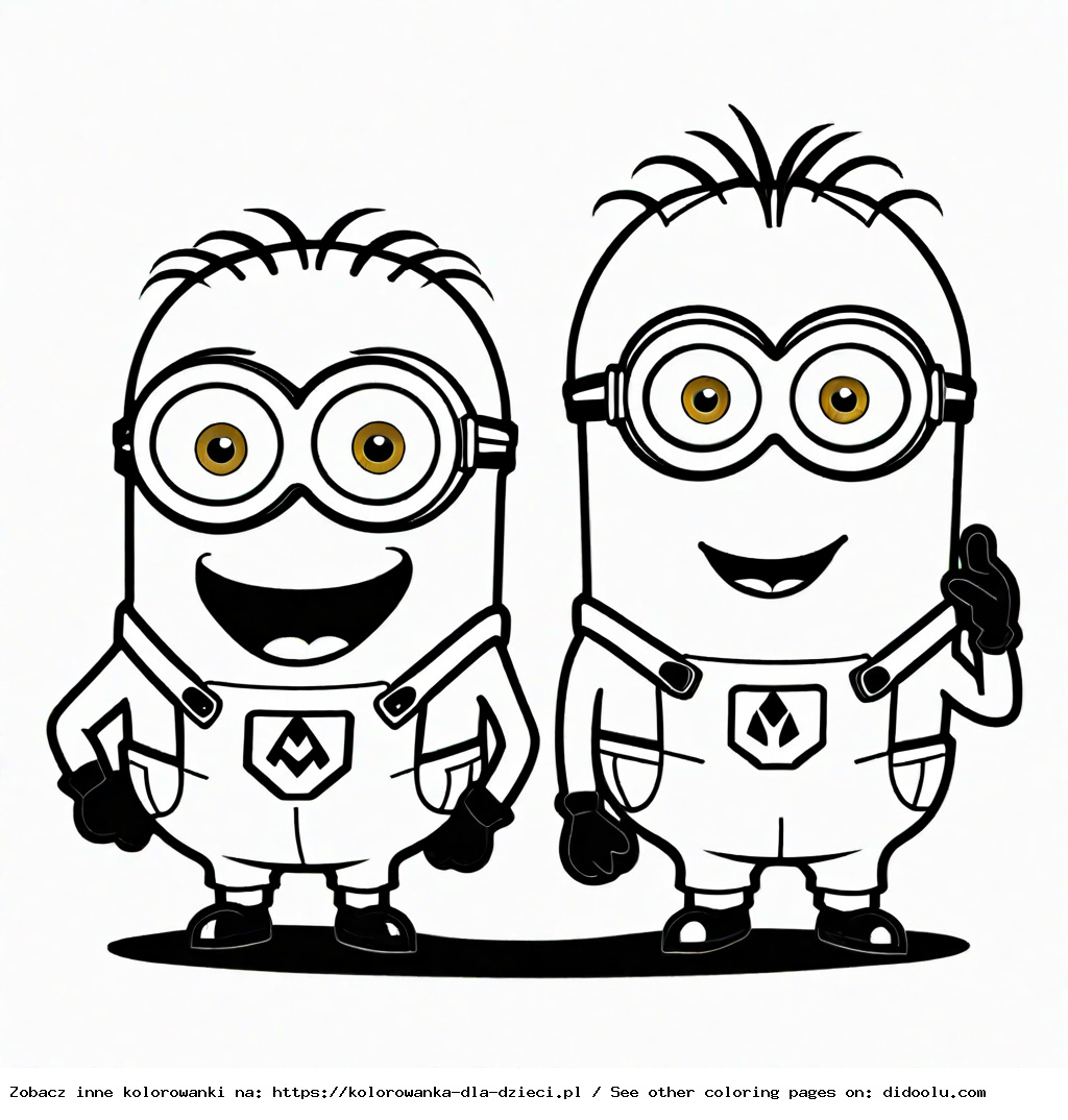 minionki kolorowanka do wydrukowania