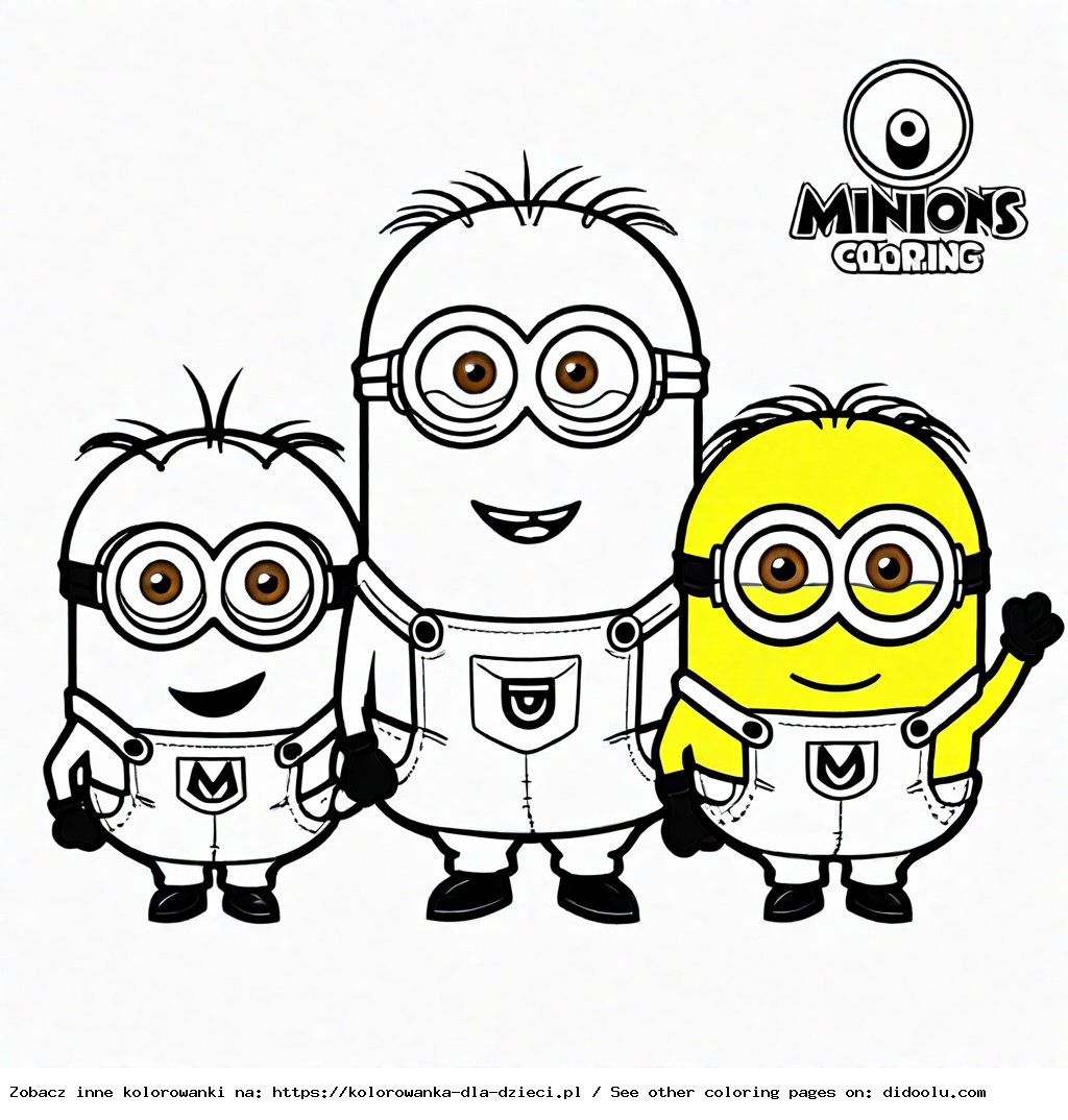 minionki kolorowanka do wydruku