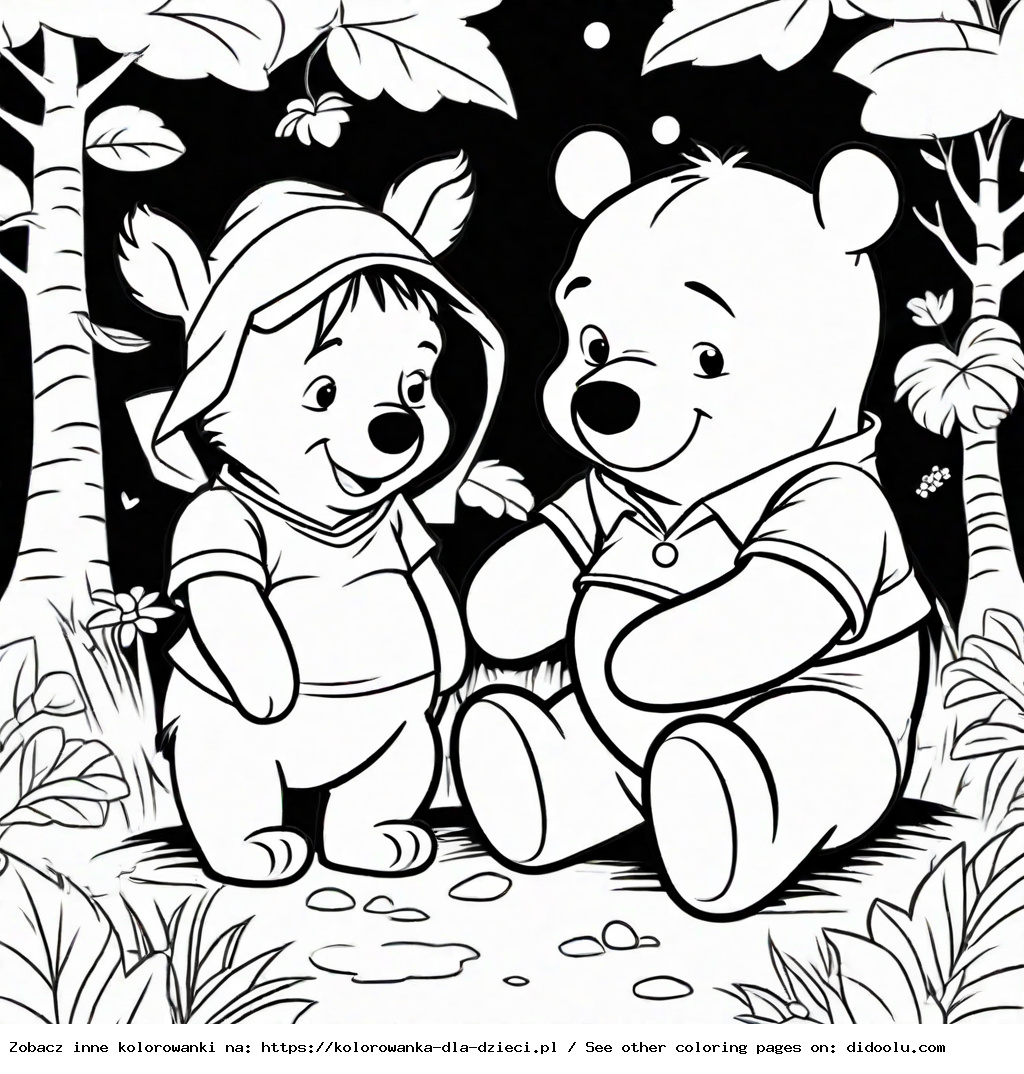 miś puchatek kolorowanka