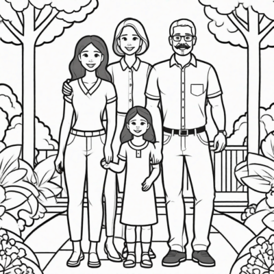 moja rodzina rodzina kolorowanka