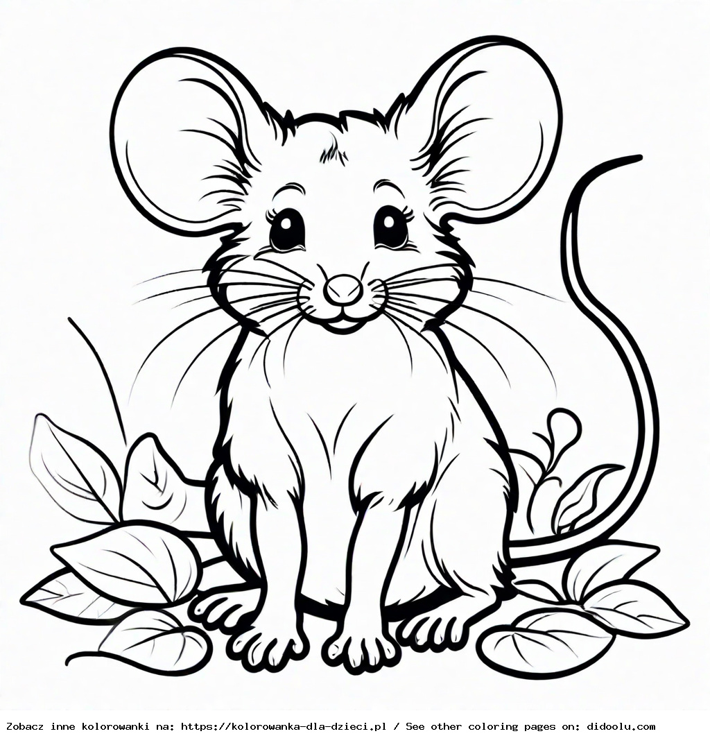 myszka kolorowanka do druku