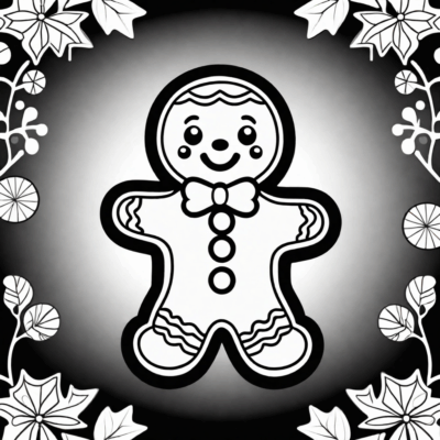 piernikowy ludzik kolorowanka