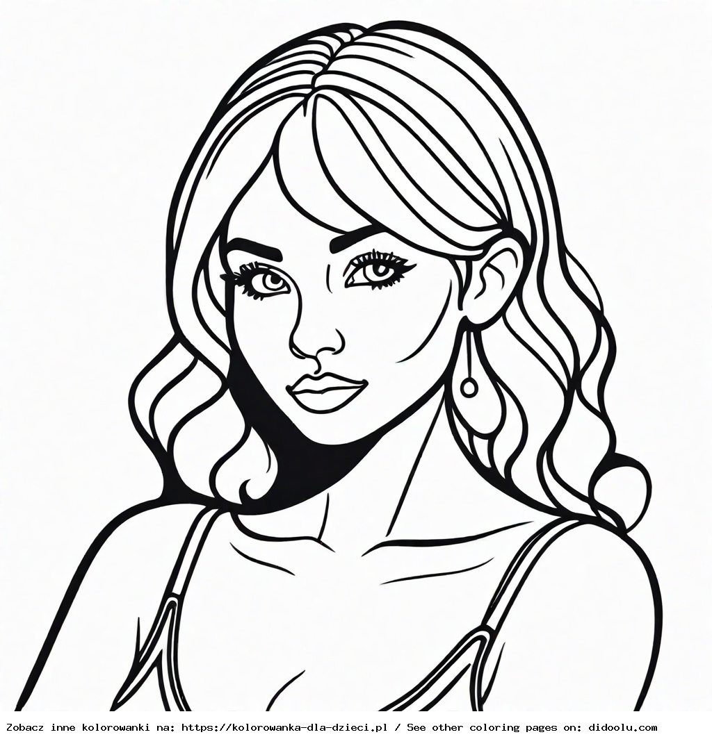 kobieta kolorowanka