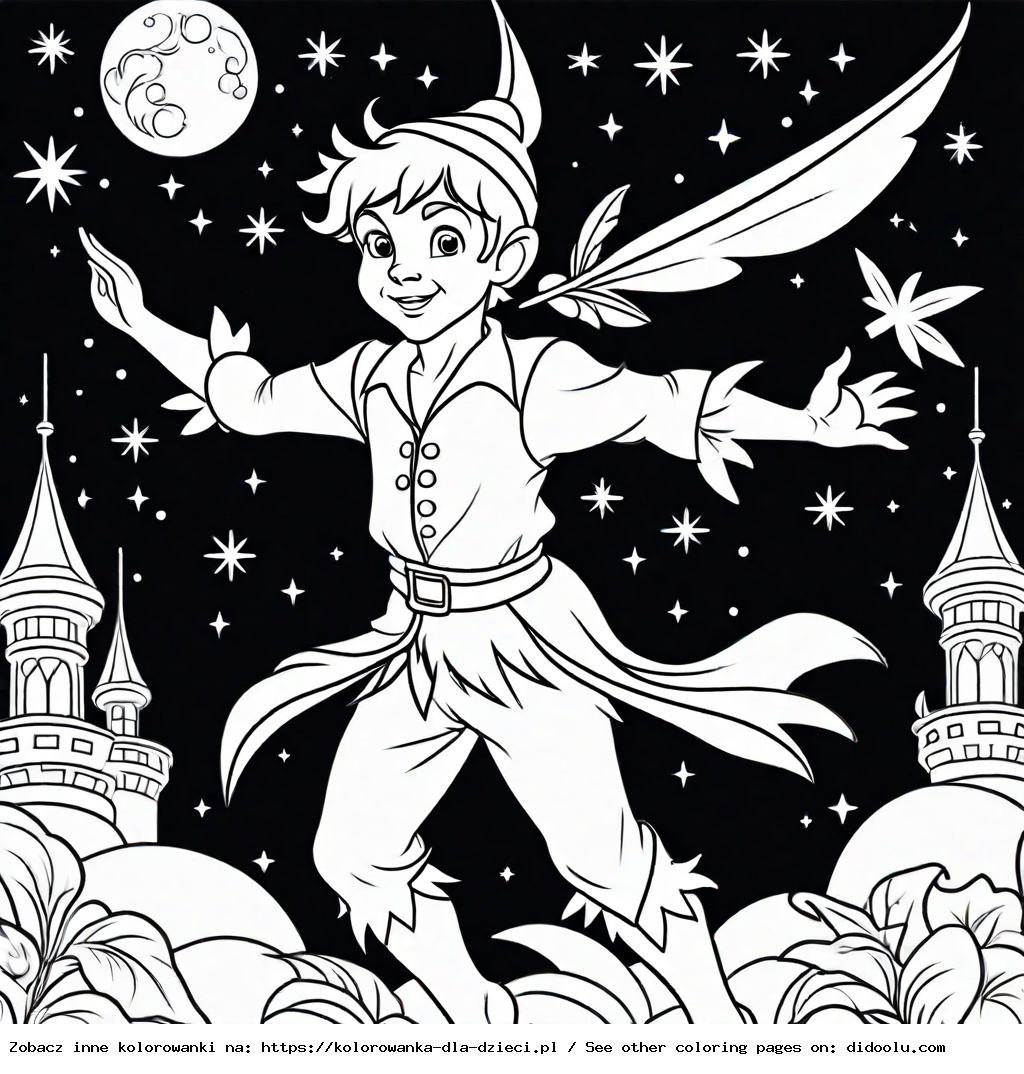 piotruś pan kolorowanka