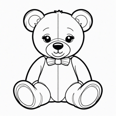 pluszowy miś kolorowanka