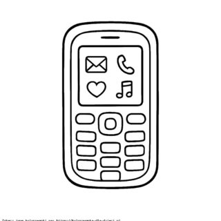 kolorowanki do druku telefon