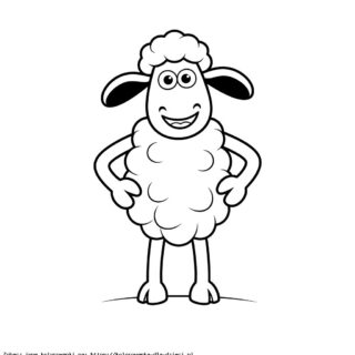 baranek shaun kolorowanka
