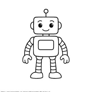 Kolorowanka Robot stojący