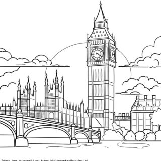 Kolorowanka Big Ben