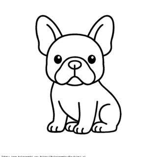 Kolorowanka Buldog Francuski