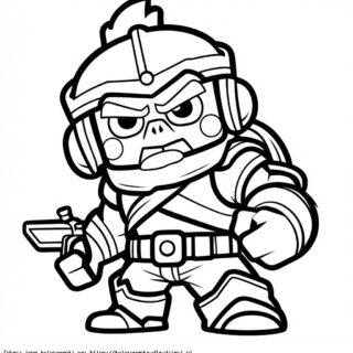 Kolorowanka Wojownik Robot