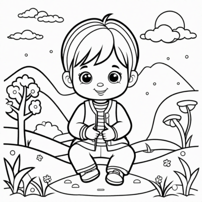 przedszkolak kolorowanka