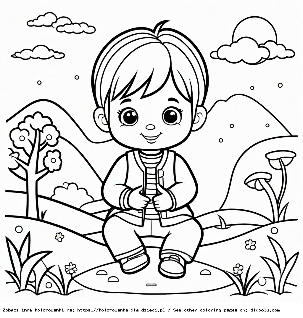 przedszkolak kolorowanka