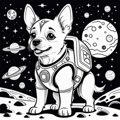 psi patrol kosmopieski kolorowanka
