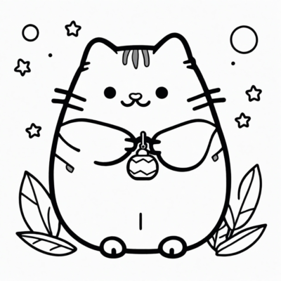 pusheen kolorowanka do wydrukowania