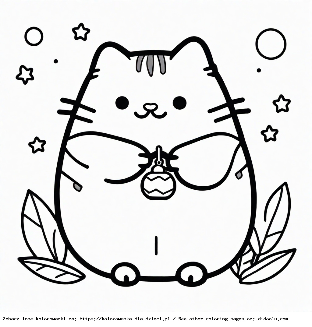 pusheen kolorowanka do wydrukowania