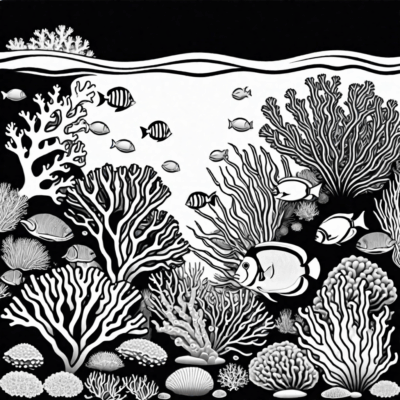 rafa koralowa kolorowanka