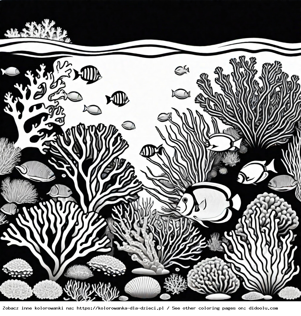rafa koralowa kolorowanka