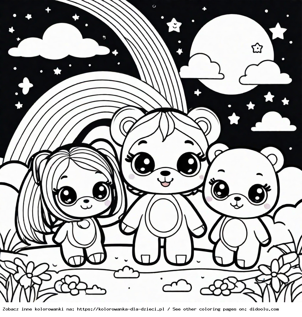 rainbow friends blue kolorowanka