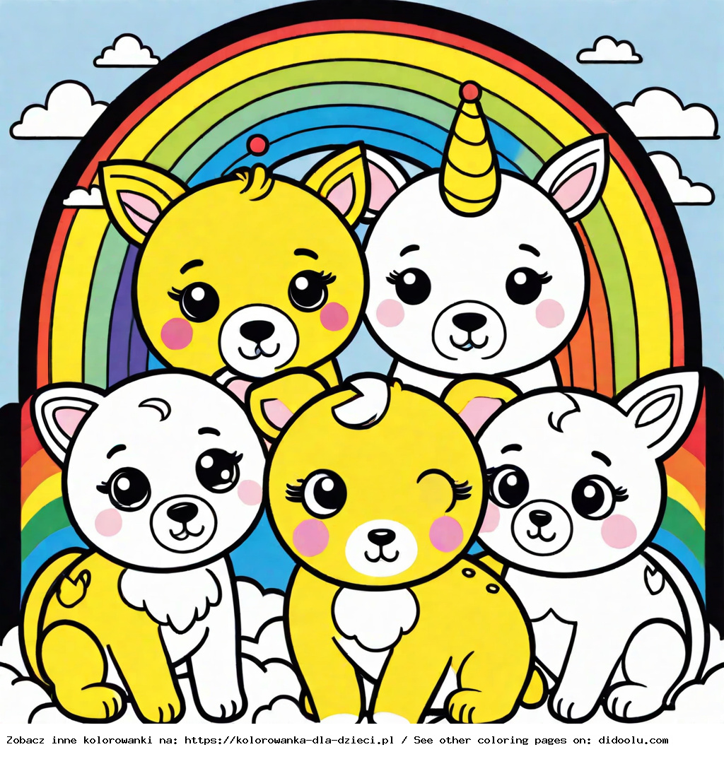 rainbow friends kolorowanka yellow