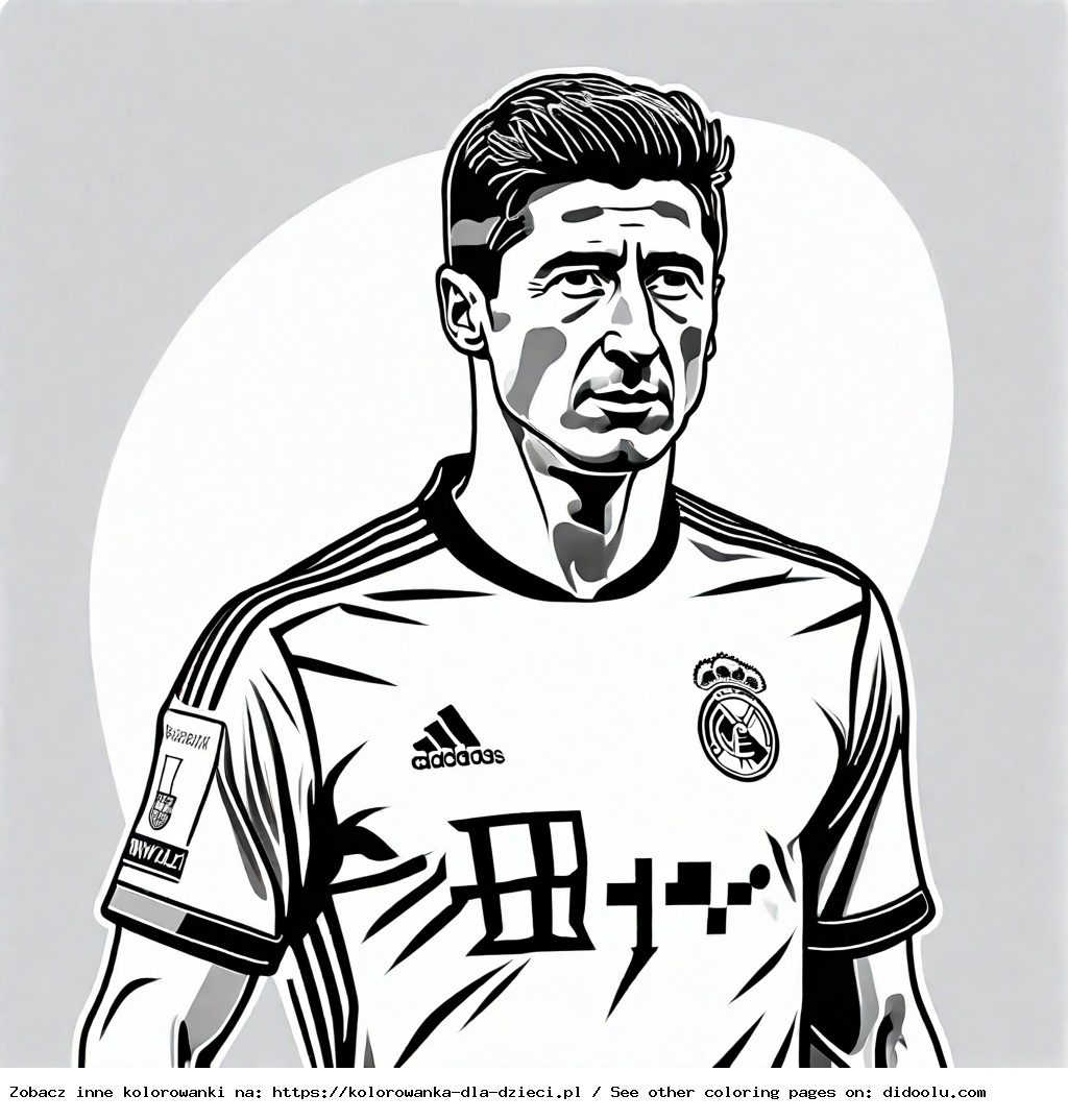robert lewandowski kolorowanki