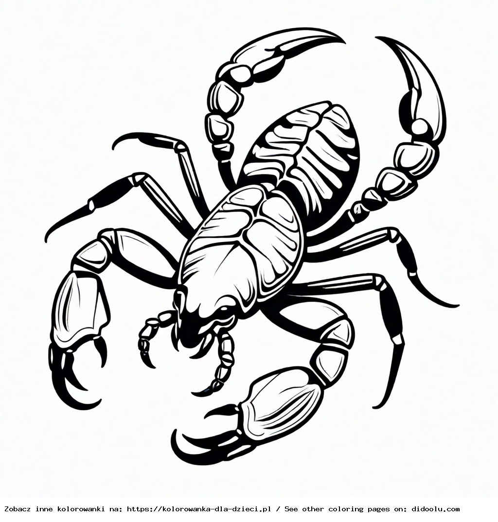 skorpion kolorowanka