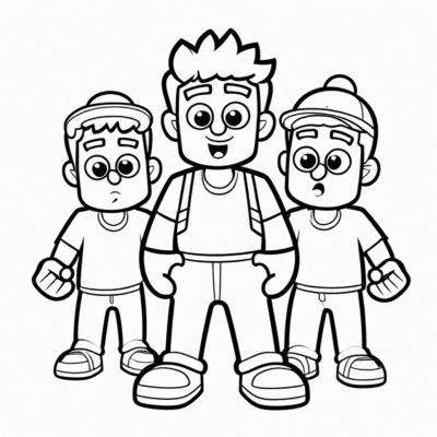 stumble guys kolorowanka do druku