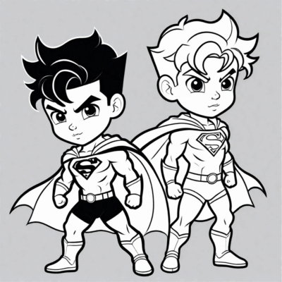 super chłopak kolorowanka