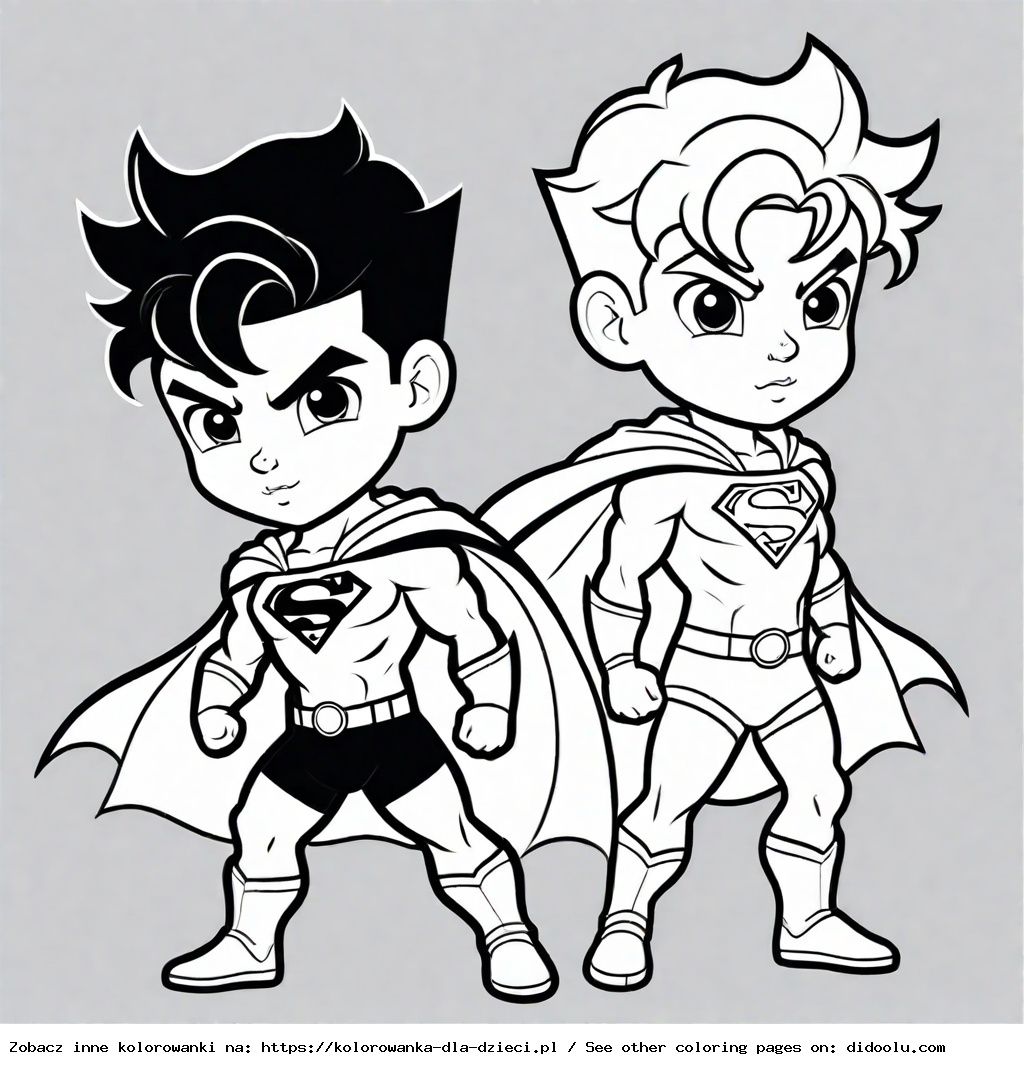 super chłopak kolorowanka