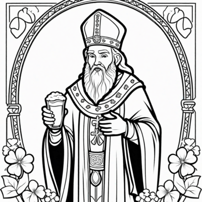 święty patryk kolorowanka