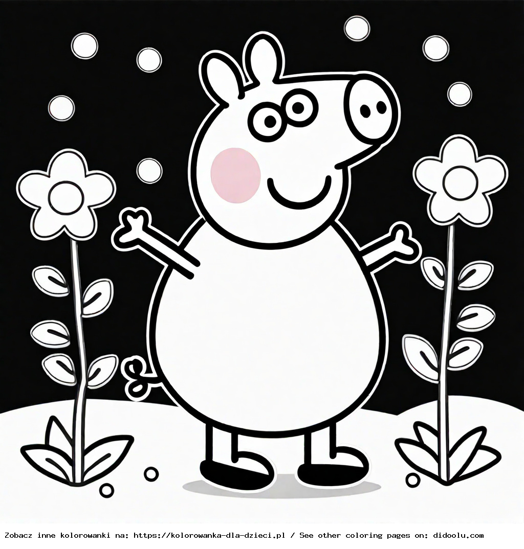 świnka peppa kolorowanka do wydrukowania