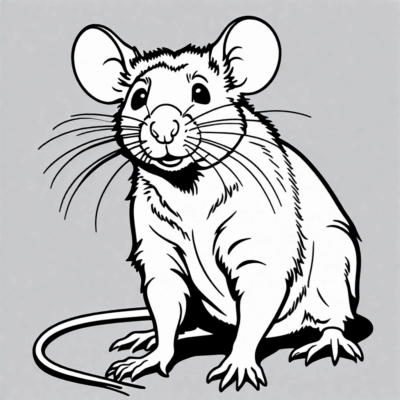 szczur kolorowanka