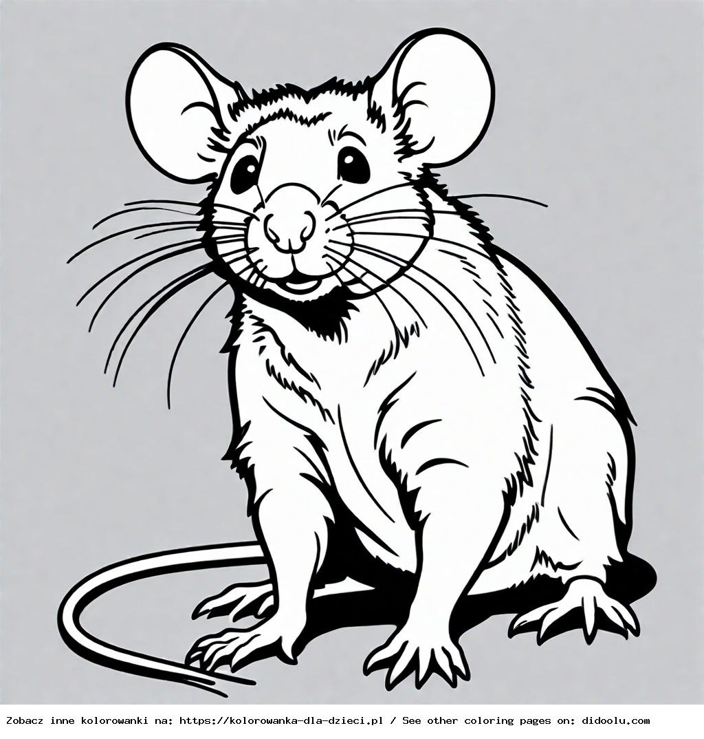szczur kolorowanka