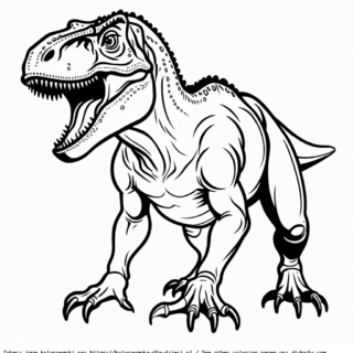 t rex kolorowanka do druku