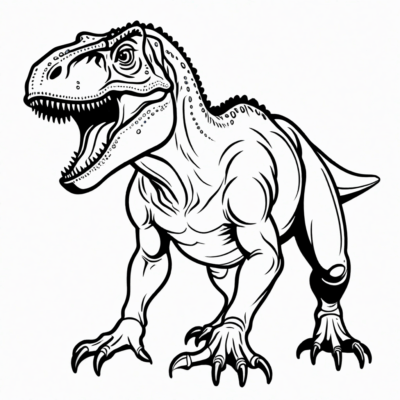 t rex kolorowanka do druku