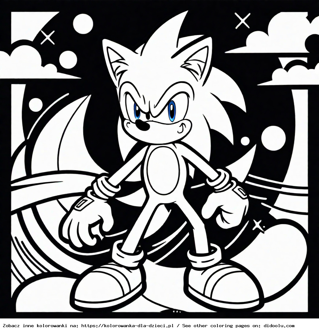 tails sonic kolorowanka