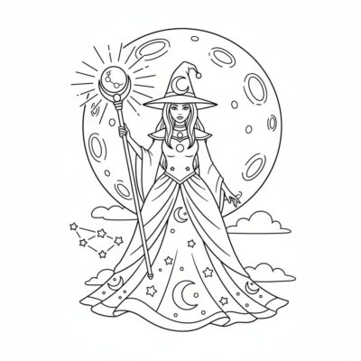 czarodziejka z księżyca kolorowanka