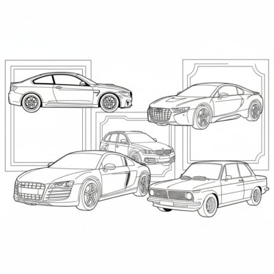 bmw audi kolorowanki samochody