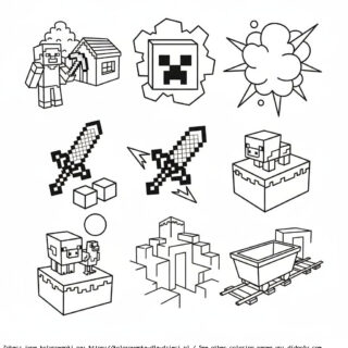 kolorowanki dla chłopców minecraft