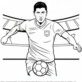 robert lewandowski kolorowanki