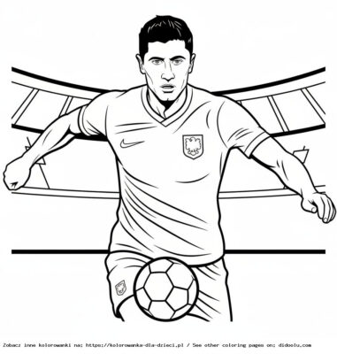 robert lewandowski kolorowanki