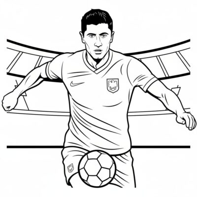 robert lewandowski kolorowanki