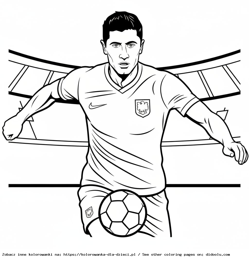 robert lewandowski kolorowanki