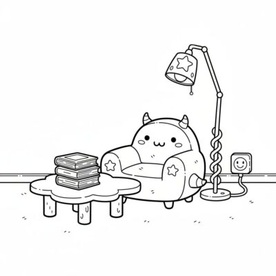 kolorowanki do druku toca boca meble