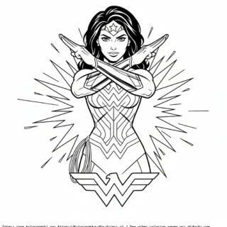 wonder woman kolorowanka