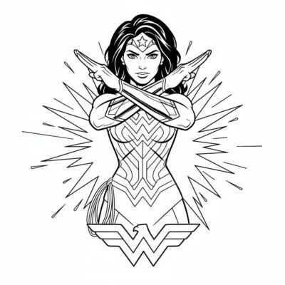 wonder woman kolorowanka
