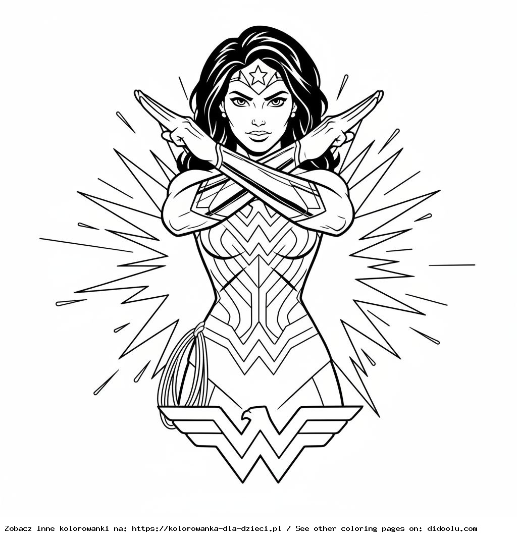 wonder woman kolorowanka